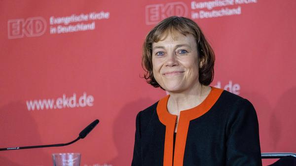 Pressekonferenz mit der am Mittwoch (10.11.20219) gewaehlten neuen Ratsvorsitzenden der Evangelischen Kirche in Deutsch