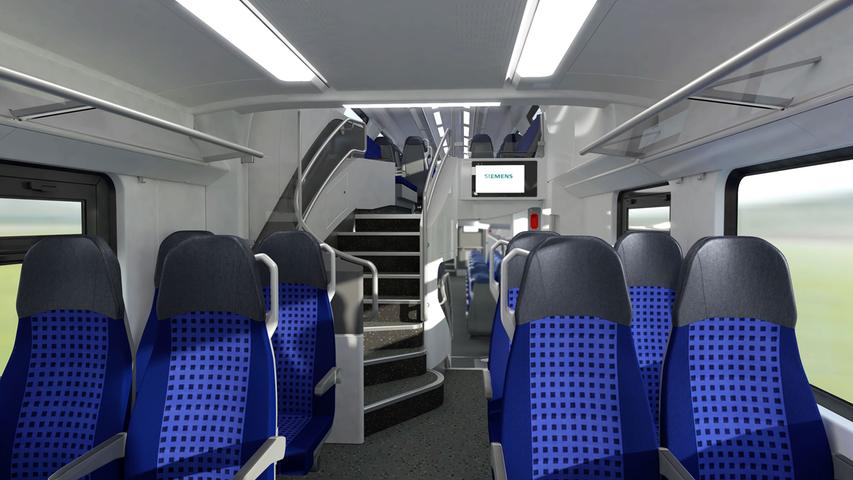 Ein Blick in den Innenraum des neuen Desiro HC von Siemens.
Ein Blick in den Innenraum des neuen Desiro HC von Siemens.