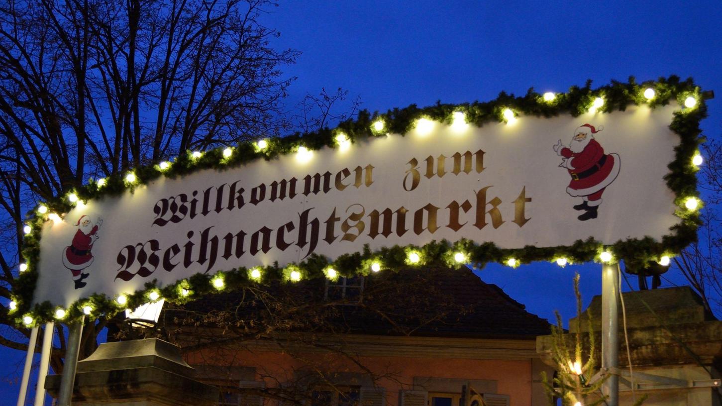 Mit "Herzlich willkommen" wird’s heuer nichts: Der Gunzenhäuser Weihnachtsmarkt ist abgesagt.