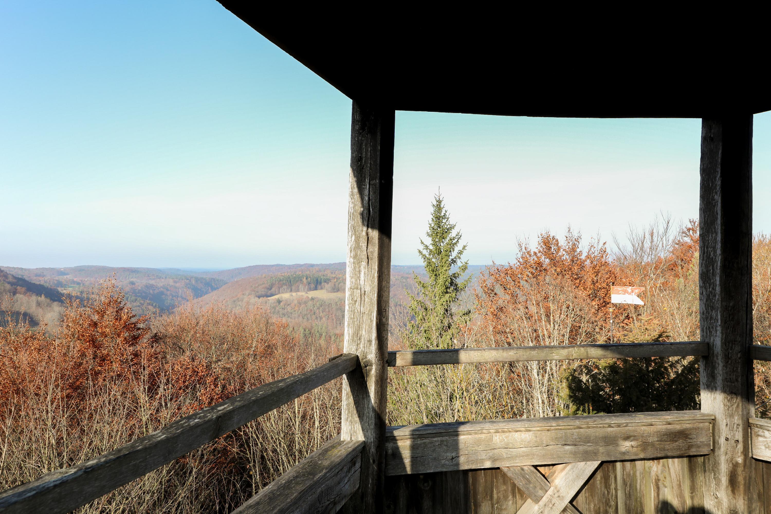 Von Gößweinstein aus hat man einen tollen Blick über das Wiesenttal.