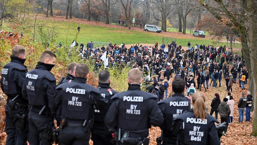 Das Polizeiaufgebot war erheblich. 