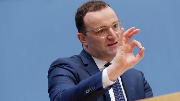 Spahn und Wieler zur aktuellen Corona-Lage 2021-11-19, Deutschland, Berlin - Bundespresskonferenz: Jens Spahn (CDU), Ges