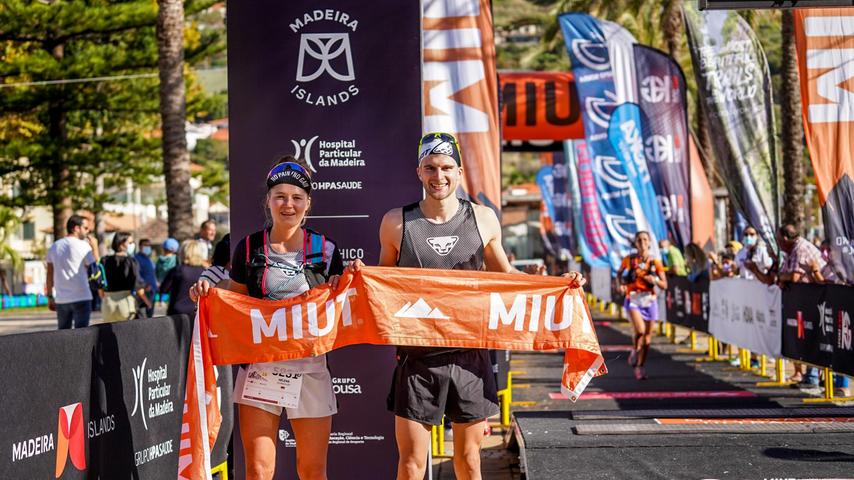 Freude über einen Doppelsieg: Helena Schweidler aus Ruhpolding und Johannes Weizinger aus Übermatzhofen waren auf Madeira für das Team der Trail-Heroes Dynafit jeweils auf der 16-Kilometer-Strecke am Start und gewannen beide das Rennen.