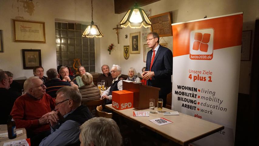 Politischer Aschermittwoch der SPD im Gasthaus Heller - eine Art feststehender Begriff. 
