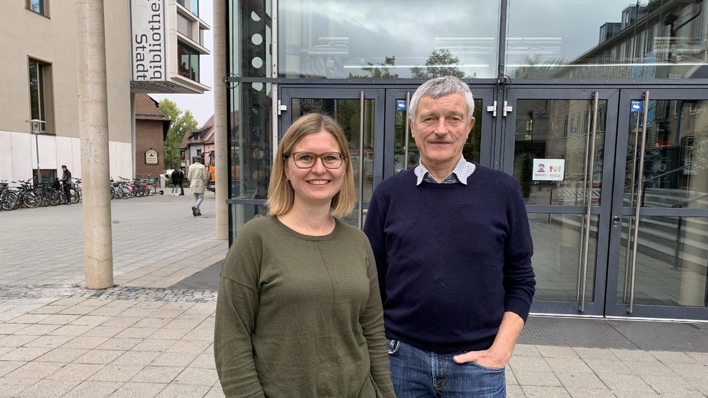 Wolfram Weber mit seiner Tochter und Mitgeschäftsführerin Laura Weber vor dem Nürnberger Cinecittà.