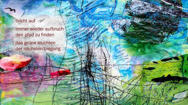 Collage zum Interview mit der Schwabacher Philosophin Sabine Burkhardt.