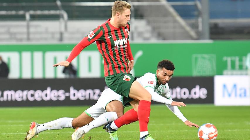 Harte Duelle und ein Loch im Netz: Fürth holt gegen Augsburg einen Punkt