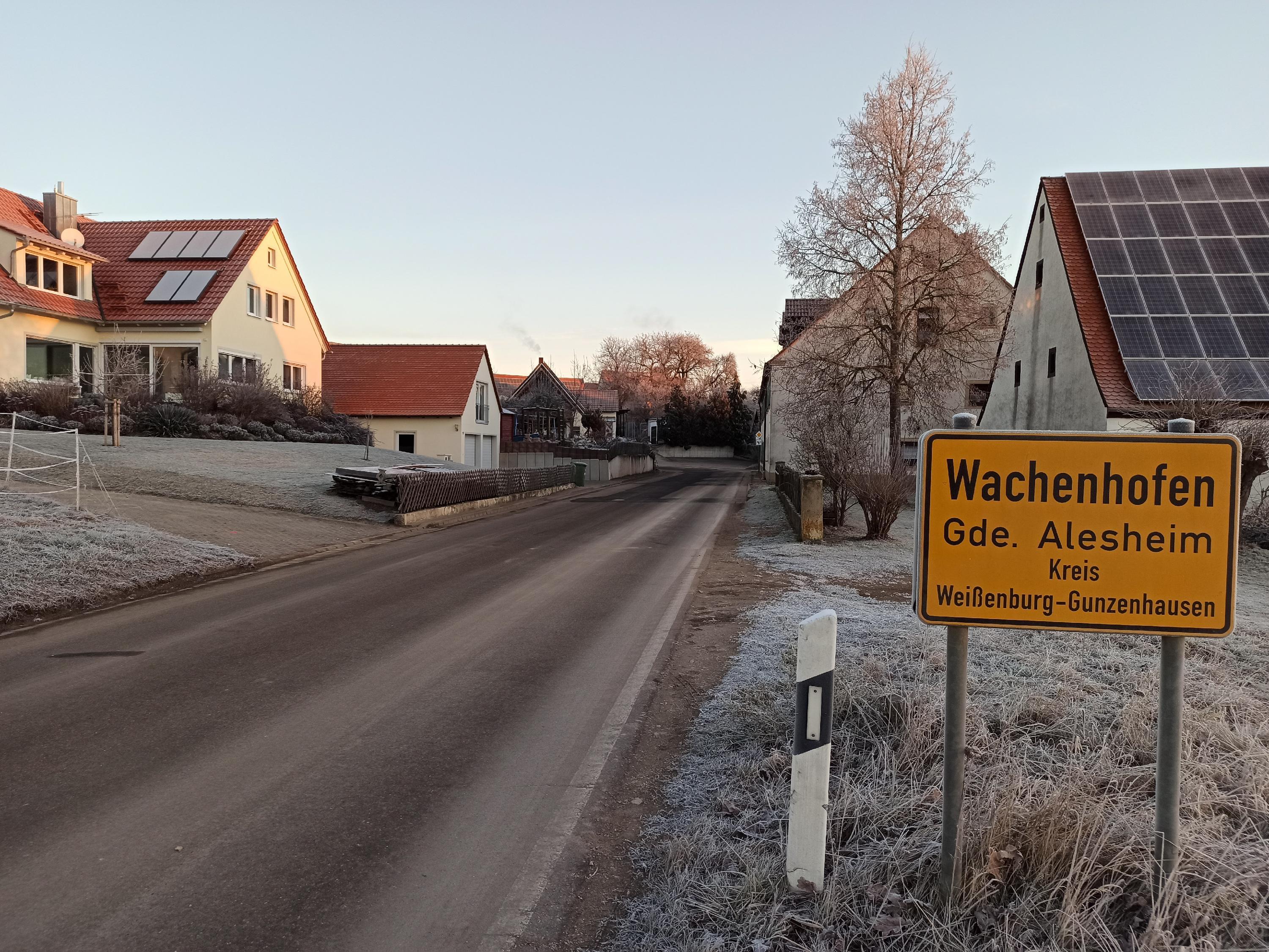 Die Ortsdurchfahrt von Wachenhofen ist offen