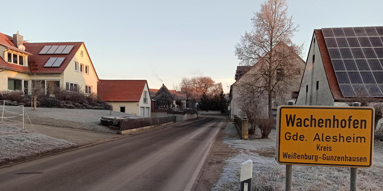Die Ortsdurchfahrt von Wachenhofen ist offen