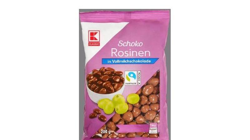 Allergiker müssen bei Schokorosinen von Kaufland aufpassen