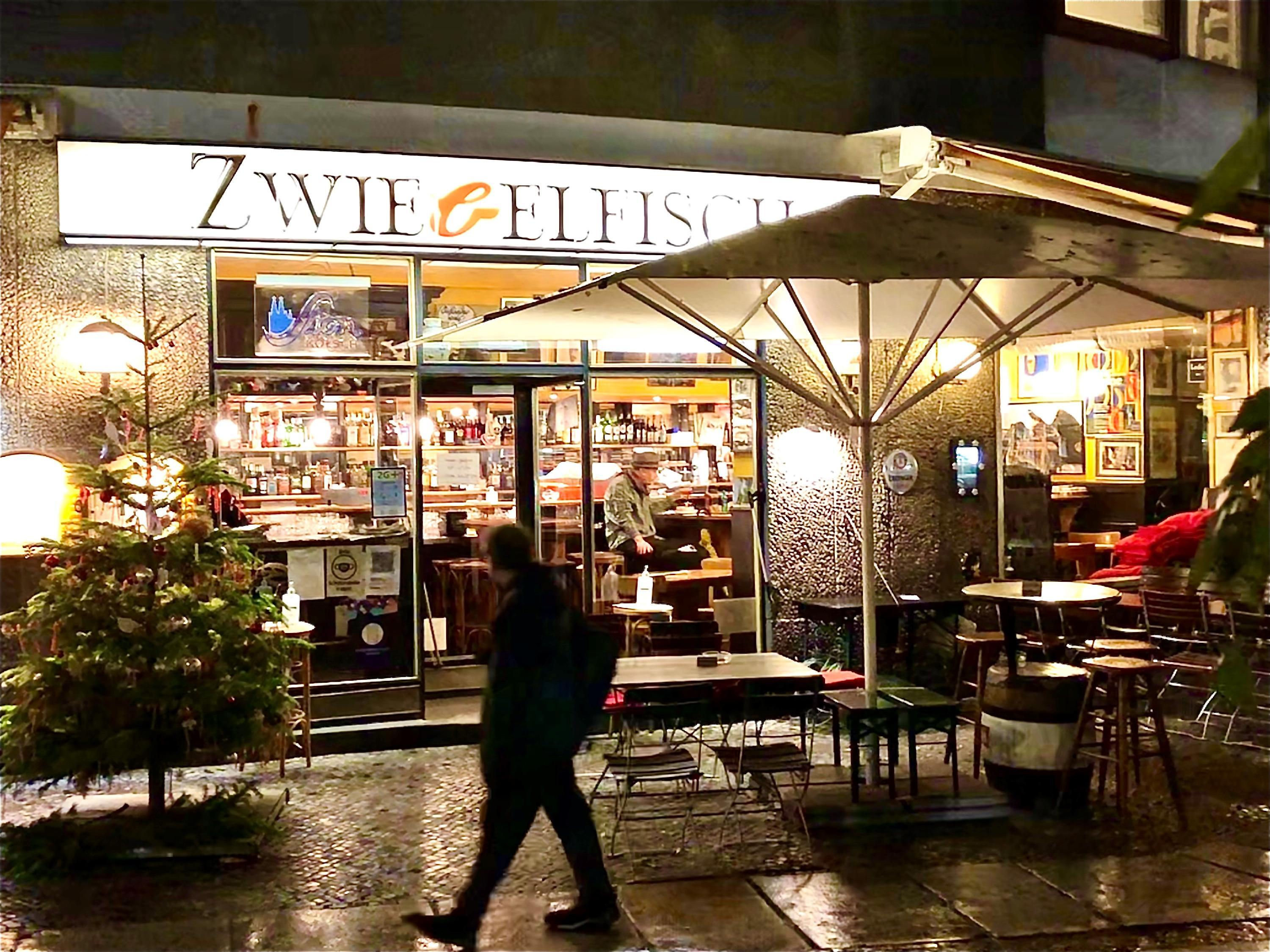 Die Kultkneipe "Zwiebelfisch" in Charlottenburg.