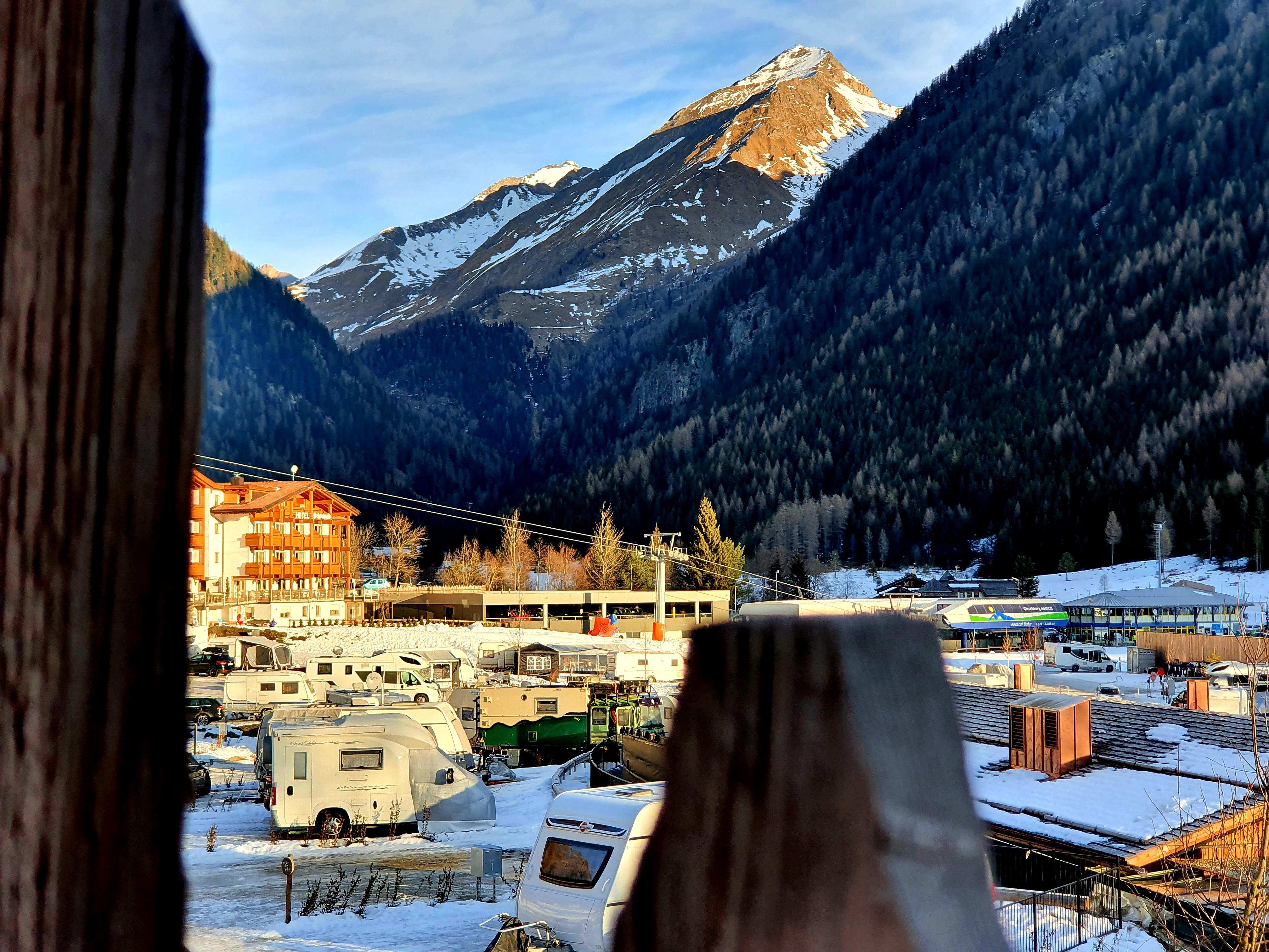 Der Wintercampingplatz Lärchwiese.