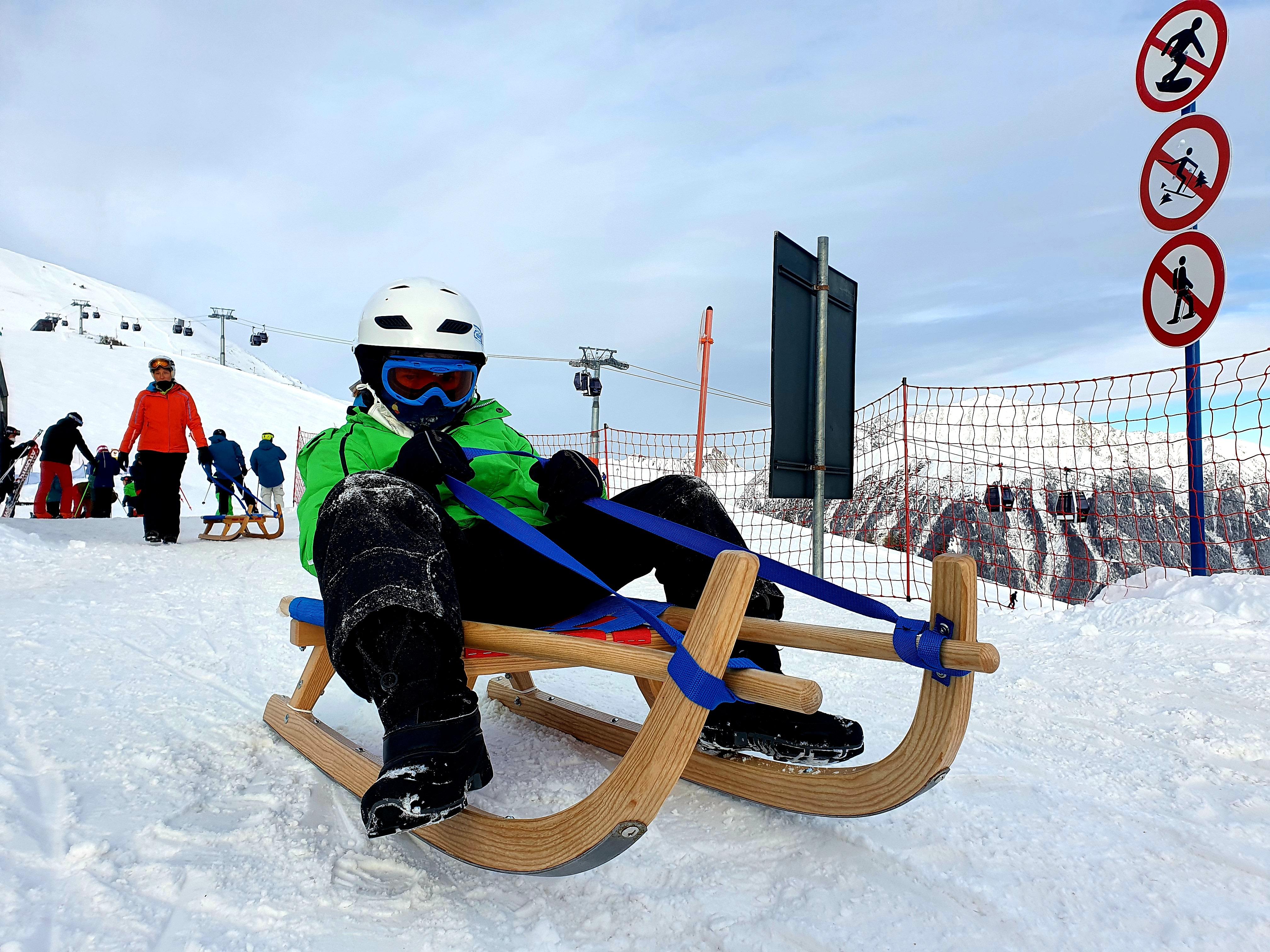 Startposition auf der Rodelbahn.