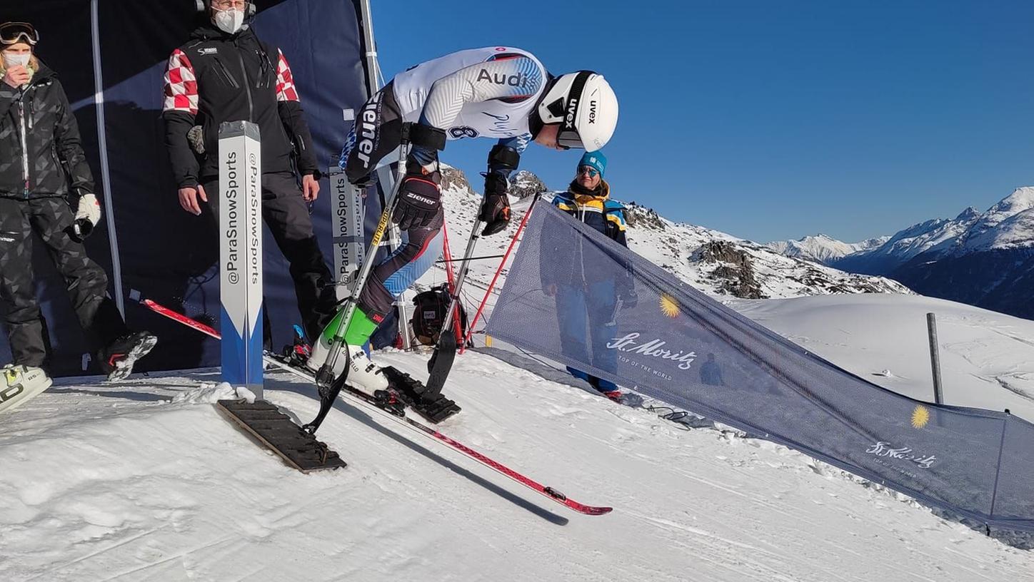 Der Neumarkter Para-Skifahrer Christoph Glötzner empfahl sich nicht nur beim Weltcup in St. Moritz für eine Olympia-Nominierung. 
