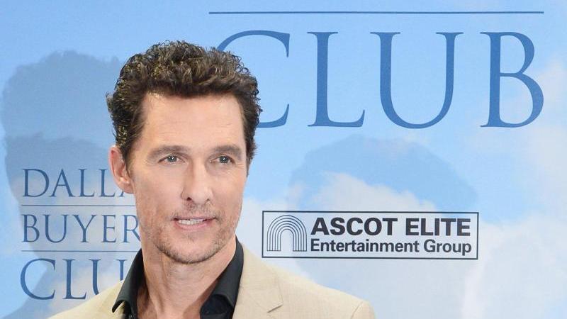 Matthew McConaughey stellte seinen Film «Dallas Buyers Club» 2014 in Berlin vor.