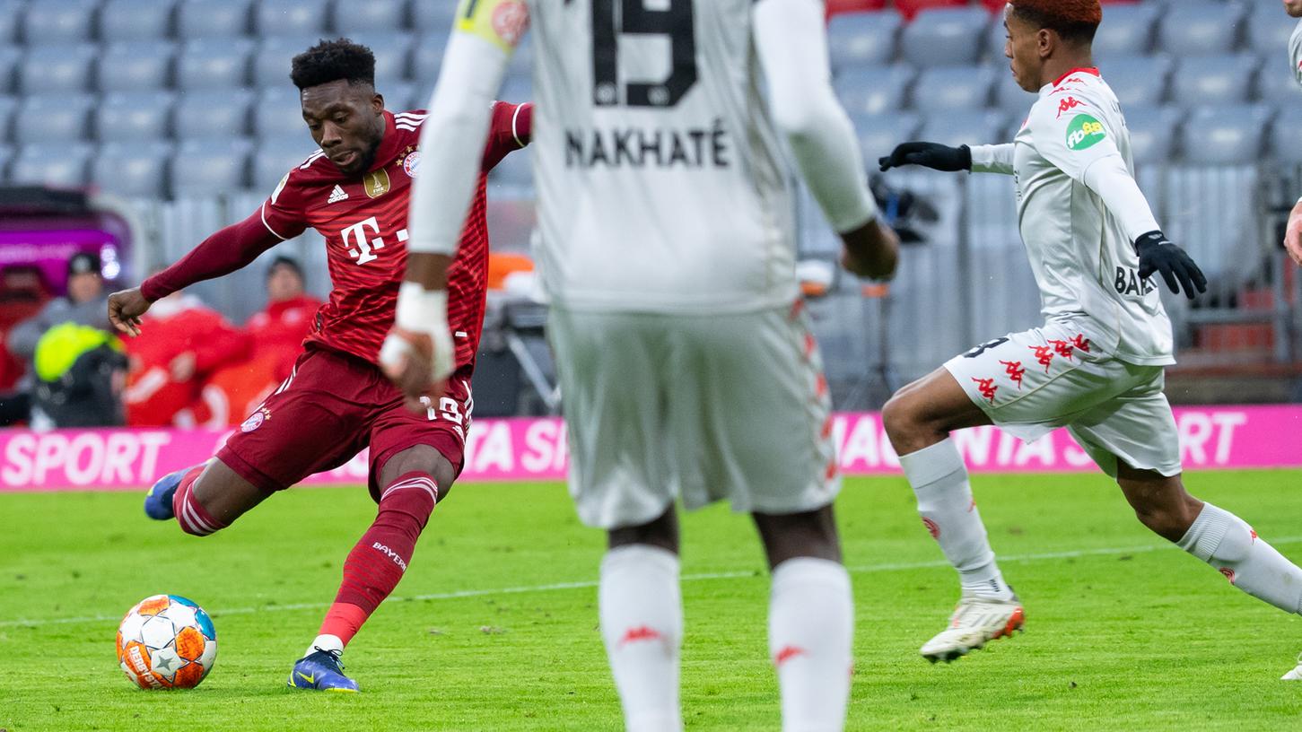 Kann für den Rekordmeister in der kommenden Zeit nicht tätig sein: Alphonso Davies.