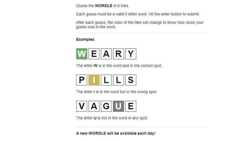 Mini-Quiz Wordle: Fünf Buchstaben ergeben ein Wort