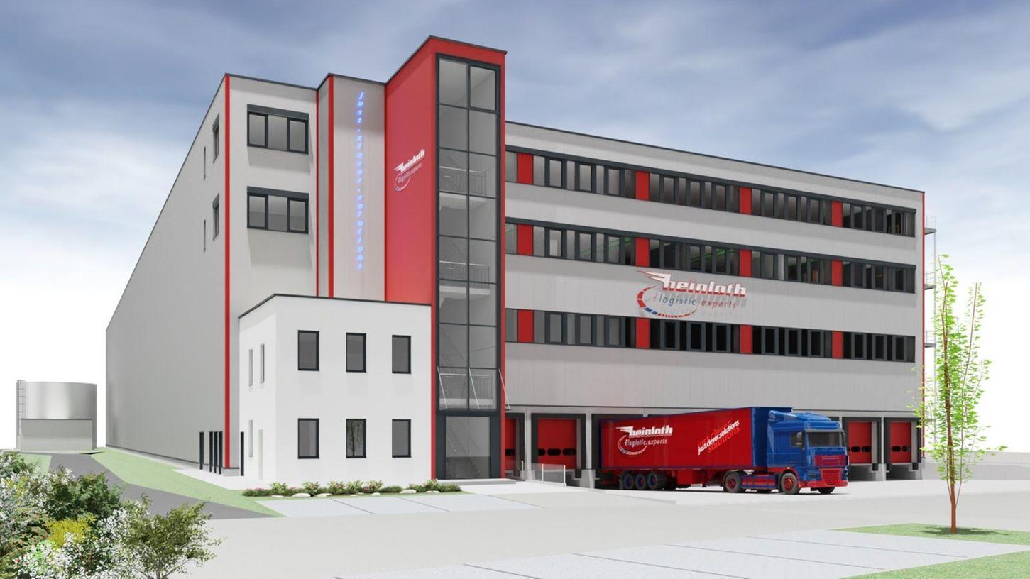 So soll das neue Logistikzentrum der Firma Heinloth an der Rother Lände aussehen, wenn es im Herbst fertiggestellt wird.
So soll das neue Logistikzentrum der Firma Heinloth an der Rother Lände aussehen, wenn es im Herbst fertiggestellt wird.