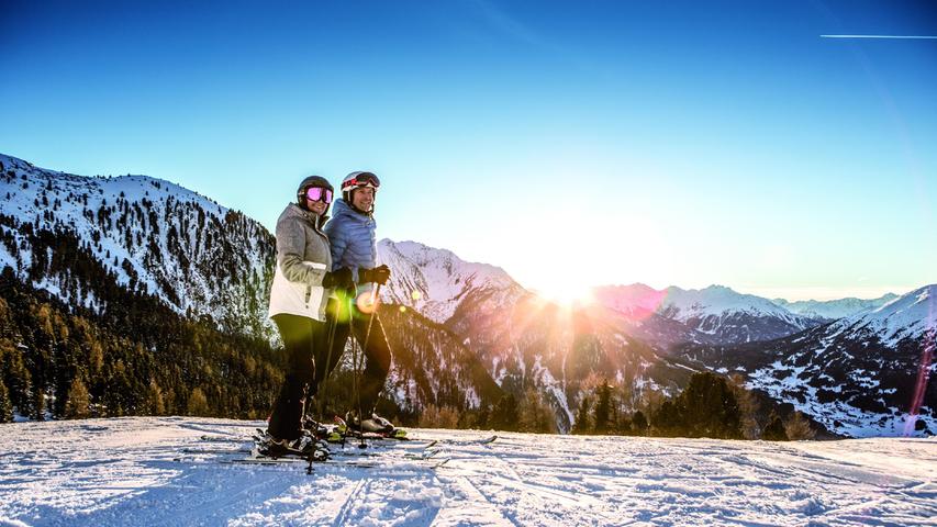 Skifahren, Wandern, Rodeln - im Pitztal gibt es im Winter viele Sportmöglichkeiten.