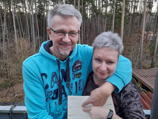 Kennengelernt haben sich Christiane Röder und Michael Karich 2017 in einer Metzgerei. Am 22. Februar wird nun geheiratet.