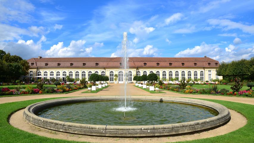 Hier findet die Bayerische Landesausstellung statt: Die Orangerie in Ansbach.
