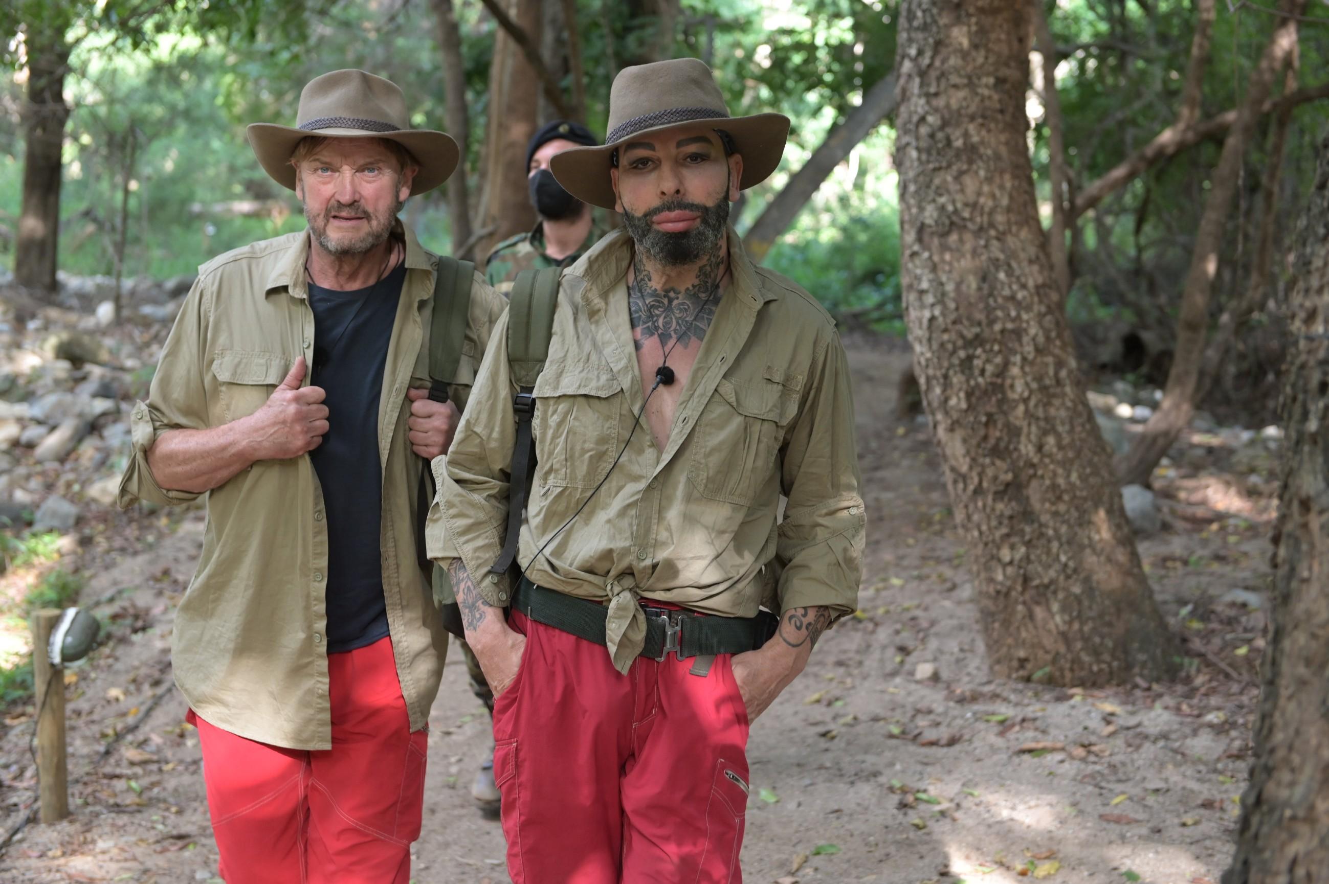 Peter Althof und Harald Glööckler verpassten knapp den Einzug ins Finale und verließen im Morgengrauen das Dschungelcamp.