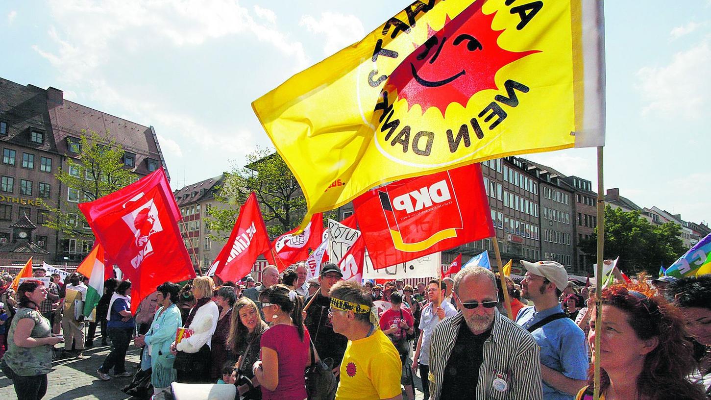 Die Teilnehmerzahl der Demonstranten beim Ostermarsch ist nicht mehr so hoch wie zu Beginn der Protestbewegung.