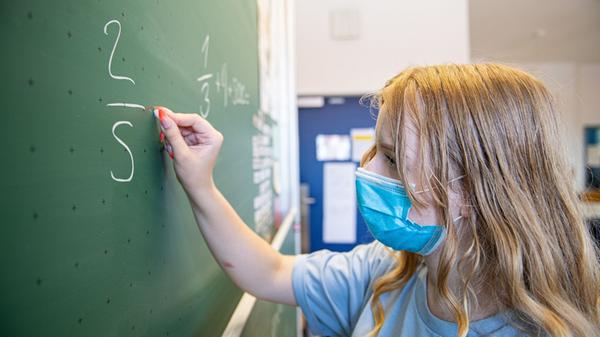 Maske im Unterricht