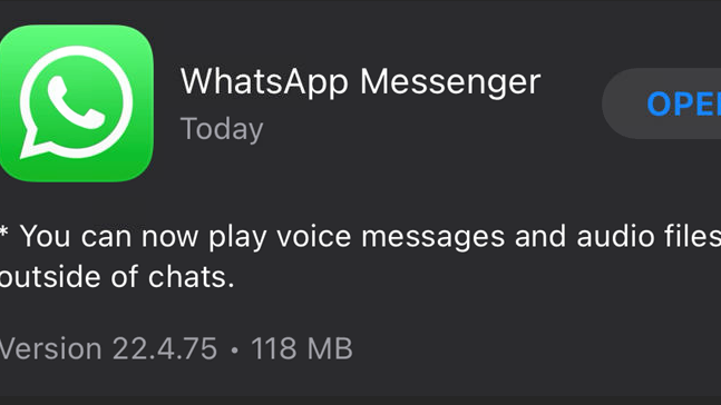 Viele iOS-Userinnen und -User können sich die neue Version von WhatsApp bereits installieren und - wie in der Beschreibung angekündigt wird, auch die neue Funktion schon nutzen.