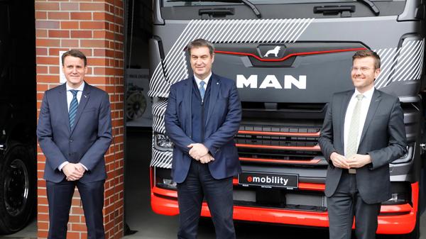 Vorstellung emissionsfreie LKW bei MAN