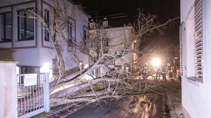 So wütete Zeynep in Franken - Bilder aus der Sturmnacht