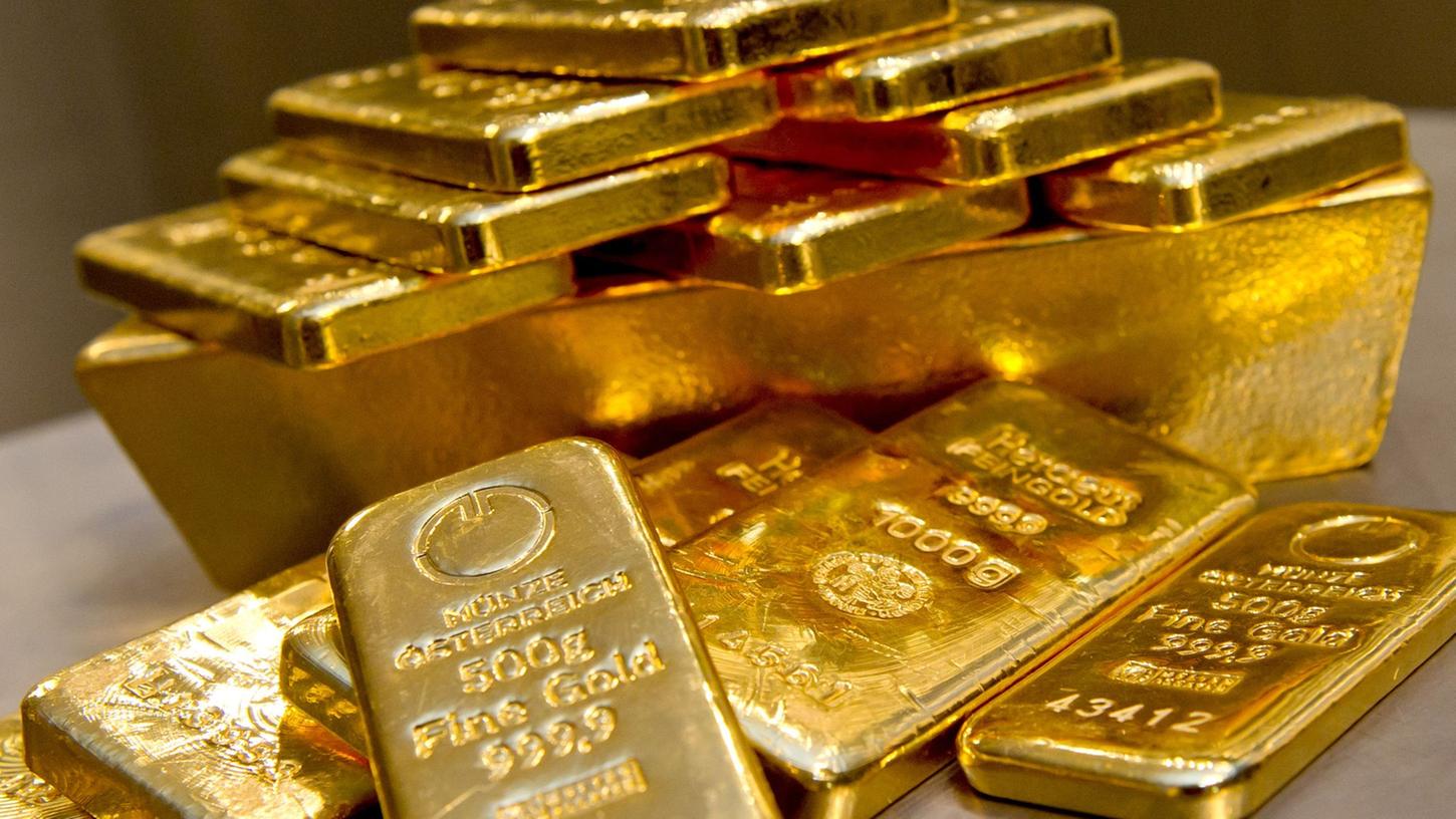 Goldbarren (Symbolbild). Goldbarren (Symbolbild).