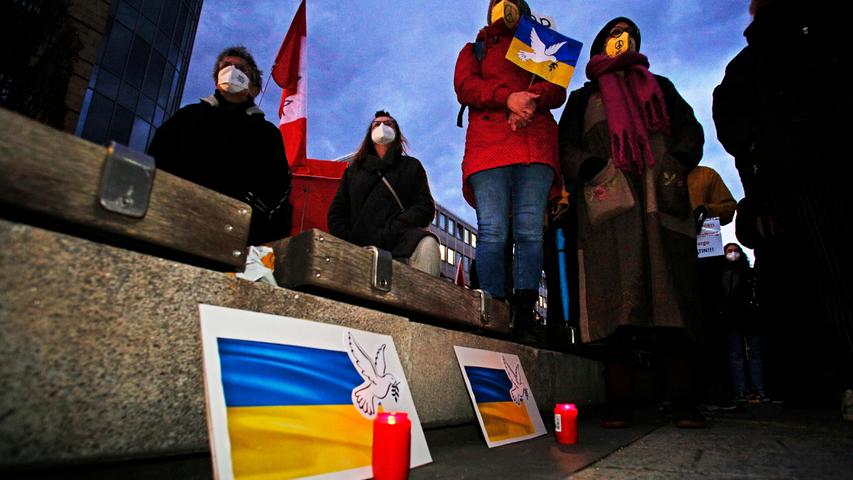 Protest gegen Krieg in der Ukraine: Große Demo in Nürnberger Innenstadt