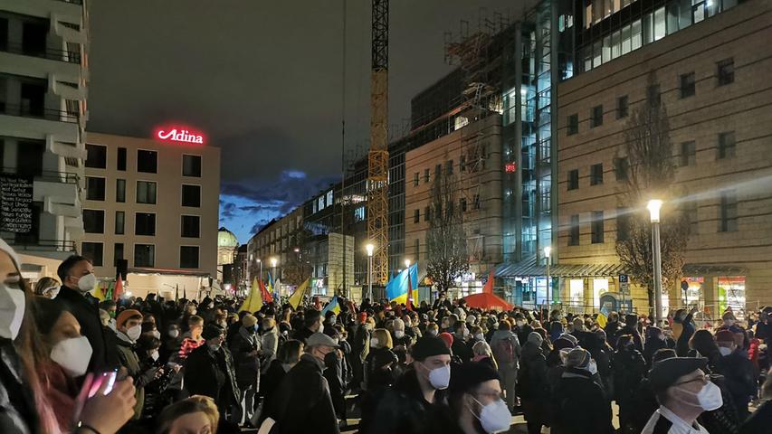 Protest gegen Krieg in der Ukraine: Große Demo in Nürnberger Innenstadt