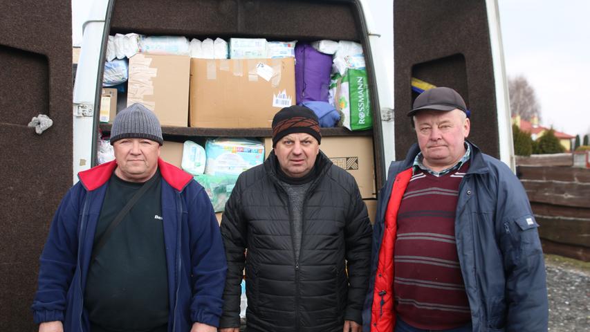 Die drei Fahrer aus der Ukraine