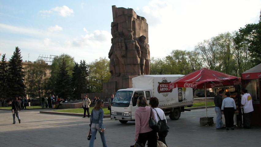 In Charkiw findet man noch jede Menge Denkmäler aus der Sowjetzeit.