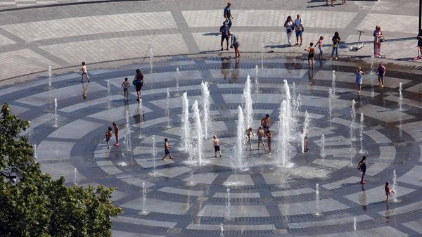 Sommerstimmung in der Stadt.