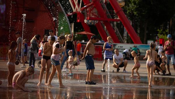 Sommerstimmung in Charkiw.
