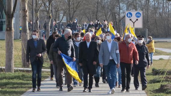 Friedensdemo in Gunzenhausen: Klare Worte für Ukraine und gegen Putin