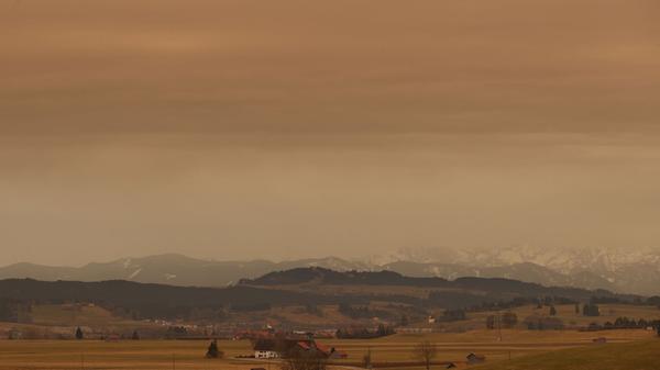 Saharastaub in Bayern