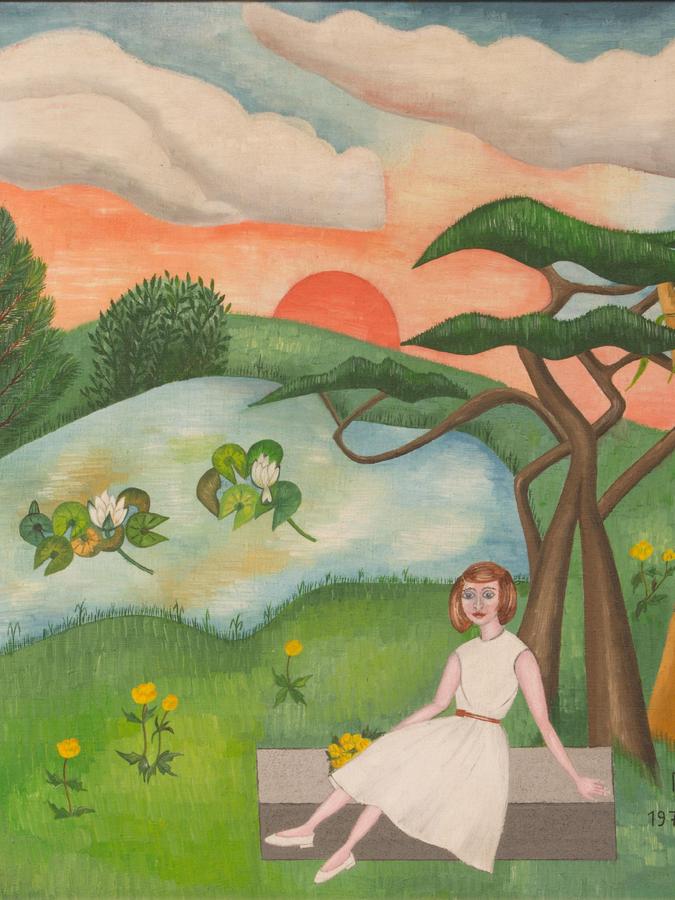 Das Motiv "Abendfrieden" von 1977-78, Öl auf Leinwand.
Das Motiv "Abendfrieden" von 1977-78, Öl auf Leinwand.