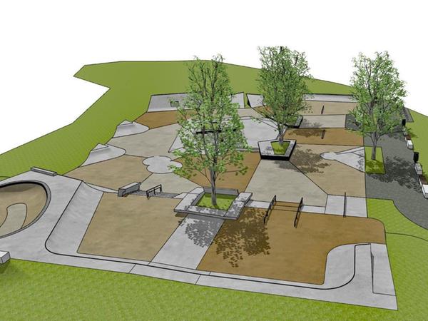 So soll der neue Skatepark einmal aussehen. So soll der neue Skatepark einmal aussehen.
