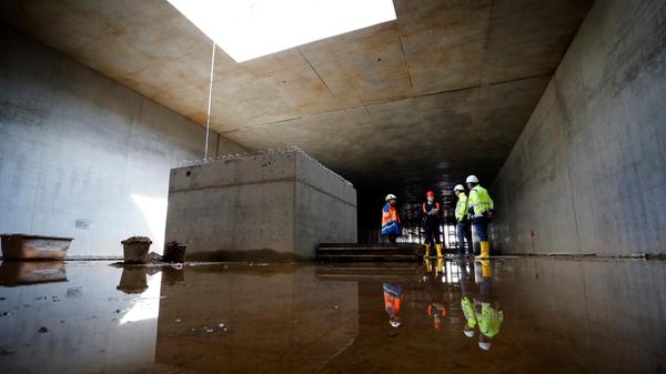 Noch gibt es hier zahlreiche Pfützen.