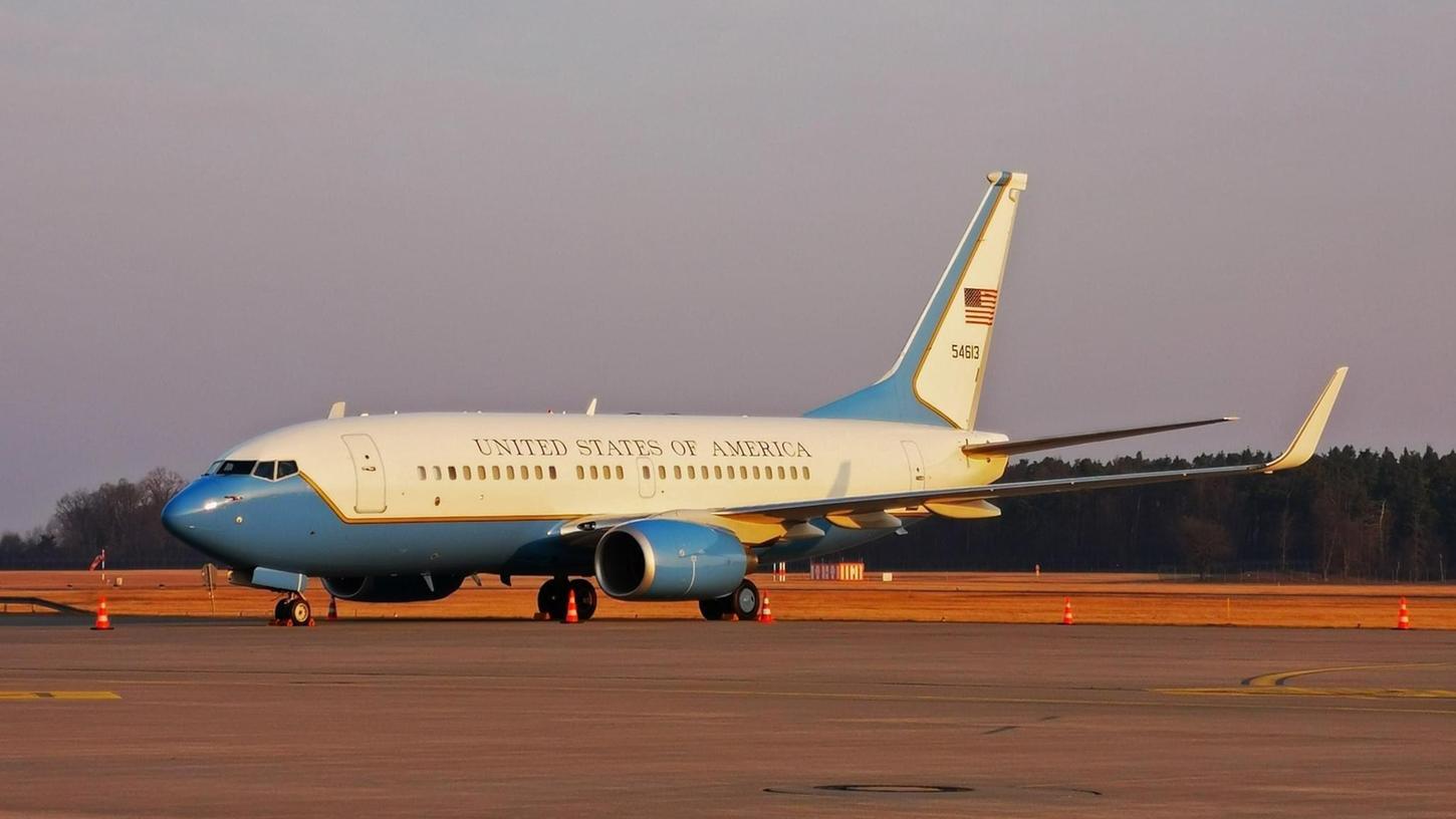 Eine US-Maschine machte am Samstag halt am Airport Nürnberg. Eine US-Maschine machte am Samstag halt am Airport Nürnberg.
