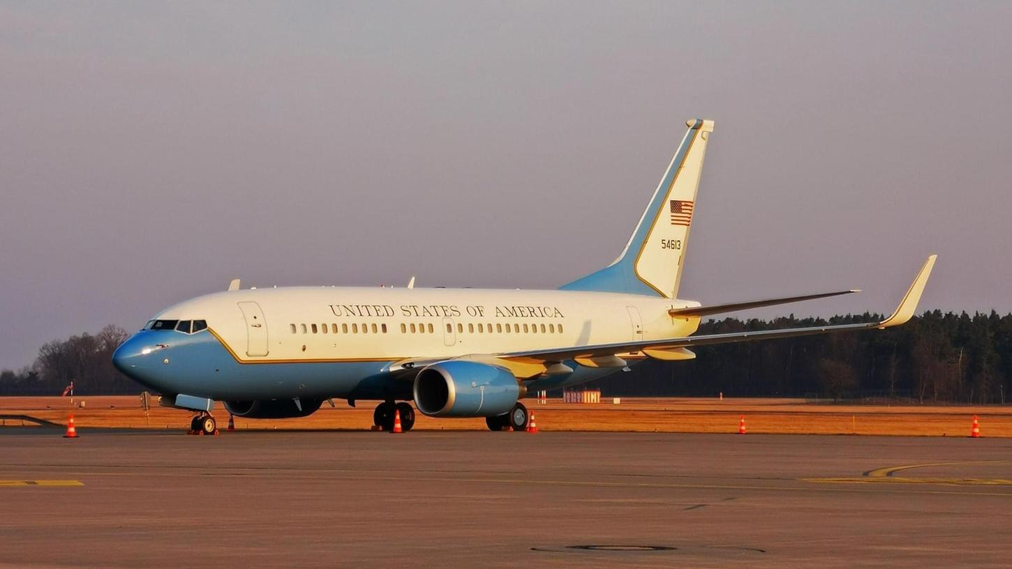 Eine US-Maschine machte am Samstag halt am Airport Nürnberg.