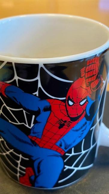 Mit Spidey liegt der Ministerpräsident dagegen voll im Trend: "Zum Start in den Tag einen starken Kaffee aus meiner Spiderman Tasse."