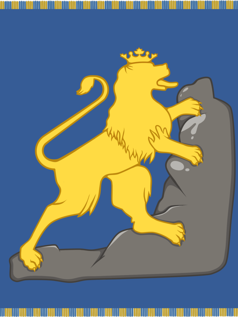 Die Fahne des Königreichs Ruthenien. Quelle: Wikipedia
