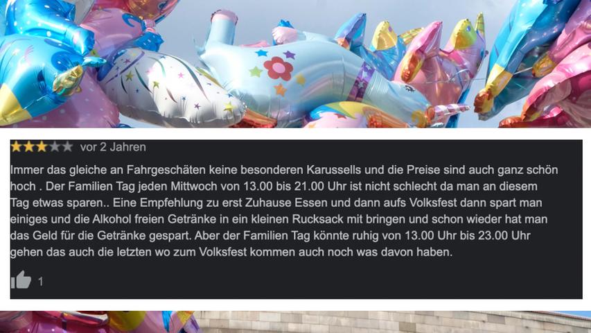 Weil die Planungen begonnen haben: Witzige Rezensionen zum Volksfest Nürnberg