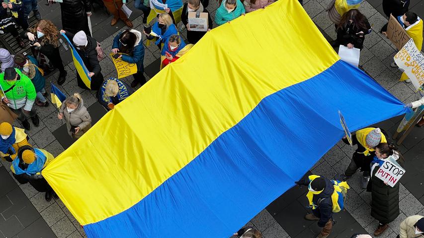 Appell bei Ukraine-Demo in Nürnberg: 