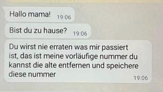 Wie die Kontaktaufnahme der dreisten Betrüger meist begonnen wird, ist aus dem übermittelten Screenshot ersichtlich. Wie die Kontaktaufnahme der dreisten Betrüger meist begonnen wird, ist aus dem übermittelten Screenshot ersichtlich.